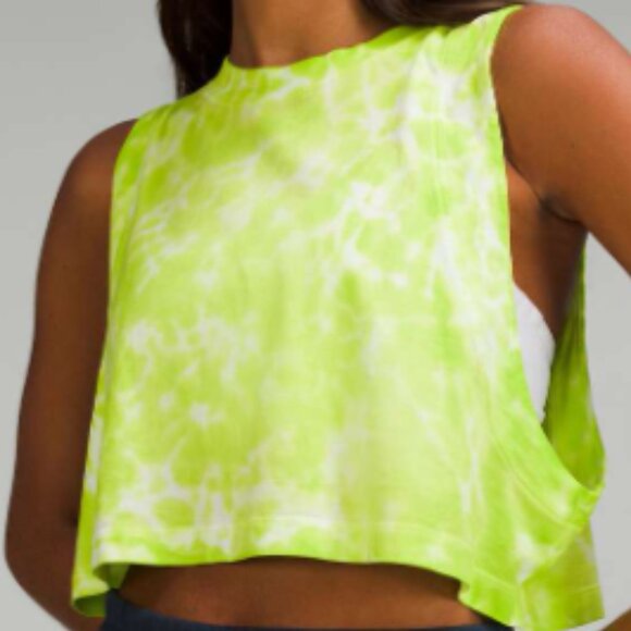 Brand New Lululemon All Yours Cropped Cotton Tank Top *Tie Dye - Picture 6 of 7